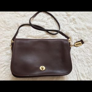 Mahogany Vintage Coach Bag #9635